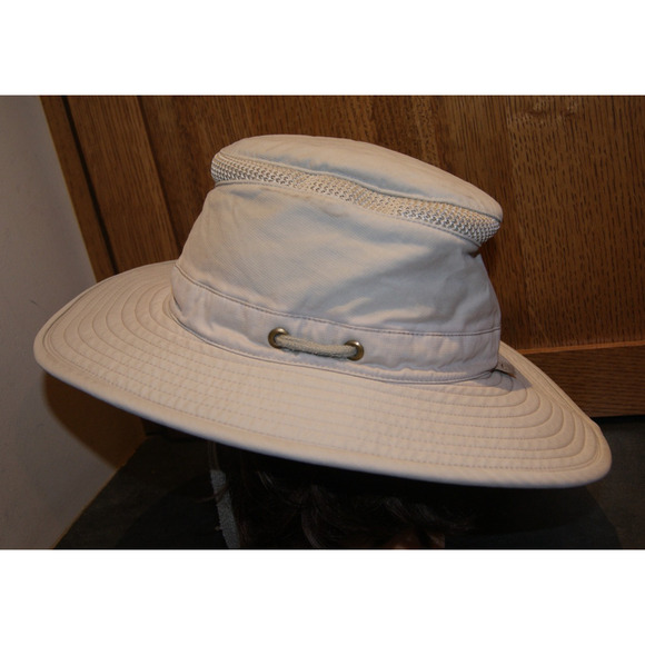 Tilley Airflow Hikers Hat Sun Cap Size 7 1/4 Tan Beige Camping Outdoors Canada - Picture 5 of 9